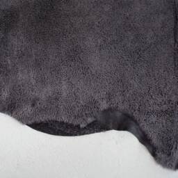 Charcoal Grey Xxl Sheepskin Rug Or Throw. Dark Short Wool . Grey Large Throw Genuine Sheepskin, Dark - thumbnail 2