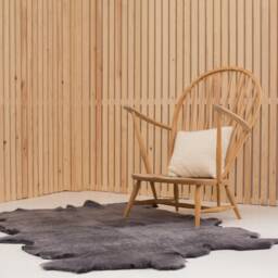 Charcoal Grey Xxl Sheepskin Rug Or Throw. Dark Short Wool . Grey Large Throw Genuine Sheepskin, Dark - thumbnail 1