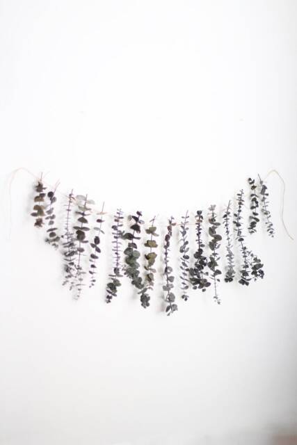 Eucalyptus Bunting Kit - Wall Decor Scandinavian Minimalist Holiday Diy Garland