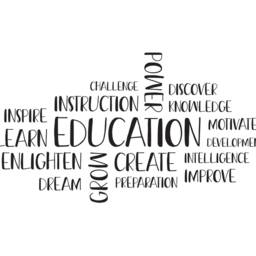 Vinyl Wall Art Decal - Education Word Cloud Children ~ Kids Preschool Daycare Nursery Class School Decor - thumbnail 2