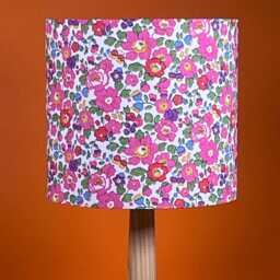 Liberty Lampshade/Ceiling Light in Pink Betsy Tana Lawn Fabric 20cm 30cm 40cm. Ideal For Bedside Table Floor Lamp Pendant - thumbnail 2