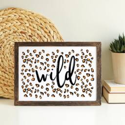 Leopard Print Wild/Fierce - Wild Child, Fierce Feminine, Safari Jungle Print, Animal Boho Home & Nursery, Feminism - thumbnail 2