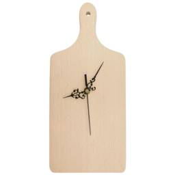 Chunky Solid Rectangular Chopping Board Clock - thumbnail 1