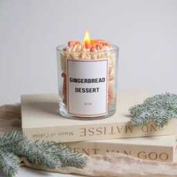 Gingerbread Dessert Candle, Whipped Festive Candle, Christmas Candle Gift, Holiday Winter Gift Candle, Cosy Gift For Her, Winter Decor - thumbnail 2