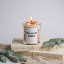 Gingerbread Dessert Candle, Whipped Festive Candle, Christmas Candle Gift, Holiday Winter Gift Candle, Cosy Gift For Her, Winter Decor - thumbnail 3