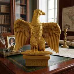 French Imperial Eagle Sculpture - Life Size Napoleonic War Army Figure & Symbol Historical Souvenir Napoleon Eagle Napoleonic
