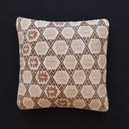 Embroidery Cotton Kilim Pillows Rug Pillow 18x18 Cushion Cuscini Marocchini Case Morocco Floor 45x45 - thumbnail 1