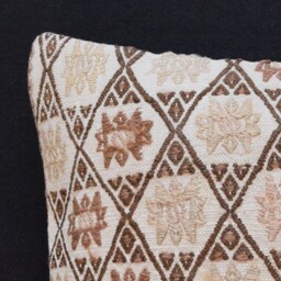 Embroidery Cotton Kilim Pillows Rug Pillow 18x18 Cushion Cuscini Marocchini Case Morocco Floor 45x45 - thumbnail 2