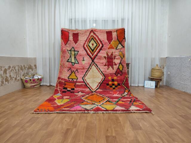 Custom Boujad Wool Rug - Authentic Moroccan Carpet, Boho Style Carpet - image 1