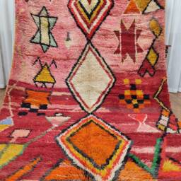 Custom Boujad Wool Rug - Authentic Moroccan Carpet, Boho Style Carpet - thumbnail 3