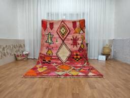 Custom Boujad Wool Rug - Authentic Moroccan Carpet, Boho Style Carpet - thumbnail 1