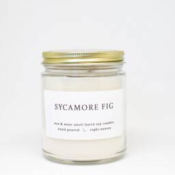 Sycamore Fig Soy Candle - Musk & Oakmoss, Vegan Home Scent - thumbnail 2