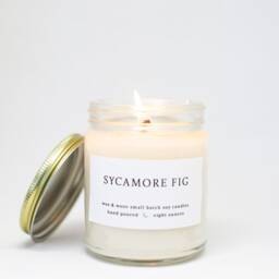 Sycamore Fig Soy Candle - Musk & Oakmoss, Vegan Home Scent - thumbnail 4