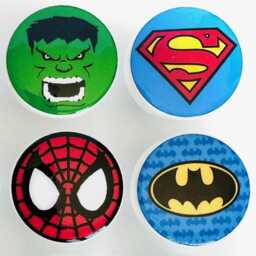 Superhero Knobs Drawer Pulls Handles Bedding Kids Room Decor ~ Bestseller Excellent Quality & Price Made in U S A Hardware Included - thumbnail 3