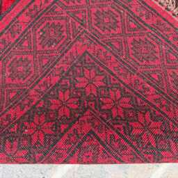 6x9 Handmade Afghan Bokhara Wool Rug - Traditional Geometric Pattern Carpet Hand-Knotted Oriental Area For Living Room, Hallway - thumbnail 4