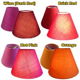 Small Mini Clip On 5.5 Inch Diameter Candle Sized Lampshade For Chandelier Pendant Lamp Wall Light Fits To Lightbulb Choice Of Colours - thumbnail 4