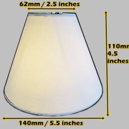 Small Mini Clip On 5.5 Inch Diameter Candle Sized Lampshade For Chandelier Pendant Lamp Wall Light Fits To Lightbulb Choice Of Colours - thumbnail 2