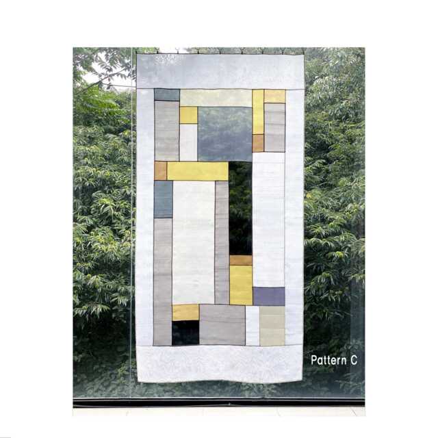 Pojagi Patchwork Shade/Divider Traditional Sheer Silk, Korean Authentic Skills, Customizable Size/Color/Pattern - image 1