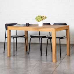 Oak Dining Table Ulm Exclusive Solid Wood Minimalist Kitchen & Room - thumbnail 3
