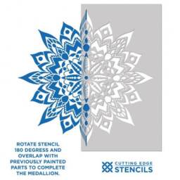 New Tribe Mandala Stencil - Mandala Wall Stencil Large Wall For Painting On Wood Better Than Decals - thumbnail 4