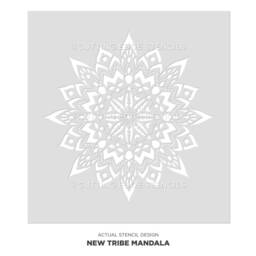 New Tribe Mandala Stencil - Mandala Wall Stencil Large Wall For Painting On Wood Better Than Decals - thumbnail 3