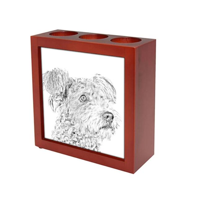 Pumi - Wooden Stand For Candles/Pens With The Image Of A Dog New Collection - image 1