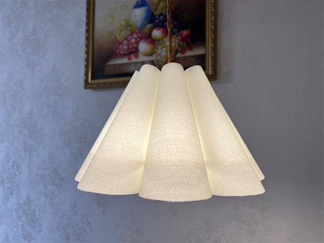 Pleated Lamp Shade, Fabric Lampshade For Table Lamp, Shades Floor Lamps Chandelier Wall Retro Cream Lampshades - image 1