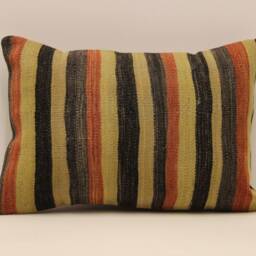 Throw Lumbar Kilim Pillow 14x20 in - 35x50 cm Boho Pillowcover Kilim Cushion Cover Tribal Pillow 4Bef-731 - thumbnail 2