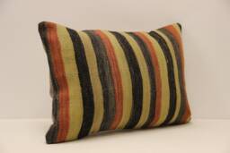 Throw Lumbar Kilim Pillow 14x20 in - 35x50 cm Boho Pillowcover Kilim Cushion Cover Tribal Pillow 4Bef-731