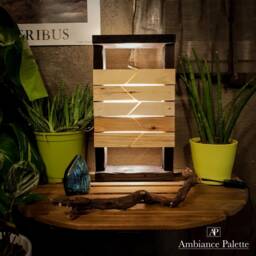 Recycled Wooden Lamp/Decorative Pallet Led Mood/Light/Lamp Design/Design - thumbnail 2