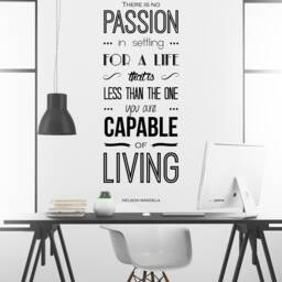 Nelson Mandela Passion Inspirational Motivational Wall Decal Quote Art Inspired Focus Positive Home Room Decor Encouragement 43x16 In - thumbnail 2