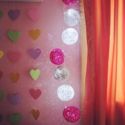 Handmade Cotton Light Balls, Led 20/10 Mix Balls String, Kid Room, Wedding Decor, Fairy D??cor, White/Pink/Grey - thumbnail 3