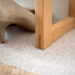 Minimalist Shoe Rack in Oak, Space Saving Storage For Small Hallway, Compact Boots & Heels, Made England - thumbnail 3