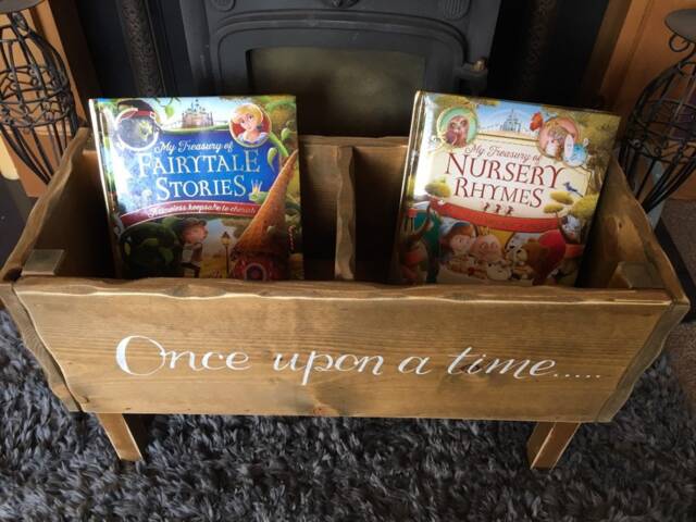 Bookshelf For Children. Toy Storage Crate. Reading Corner Bookcase. Box Custom Book Storage. Nursery, Bedroom Story Shelf - image 1