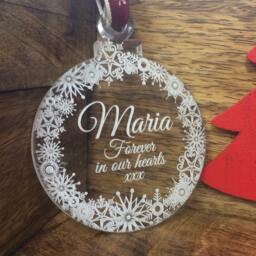 Personalised Memorial Christmas Bauble Tree Decoration - Perfect Way To Remember A Loved One This - thumbnail 2