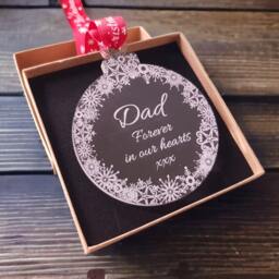 Personalised Memorial Christmas Bauble Tree Decoration - Perfect Way To Remember A Loved One This - thumbnail 1