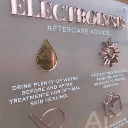 Electrolysis Aftercare Advice Acrylic Sign - Salon Decor - A3 - thumbnail 2