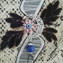 Good Luck Fabric Wall Hanging W Eye Symbol - thumbnail 3