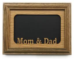 Mom & Dad Picture Frame - 5x7 Holds 4x6 Photo Father's Day Gift - thumbnail 1