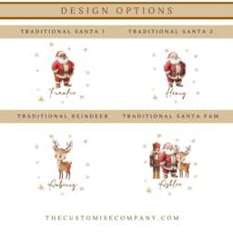Personalised Christmas Santa Stockings - Decor, Gifts For Kids, Family Gifts - thumbnail 2