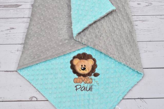Personalized Baby Blanket-Personalized Lion Minky Baby Blanket Boy-Lion Boy Blanket-Girl Blanket-Zoo Animal Blanket-Personalized - image 1
