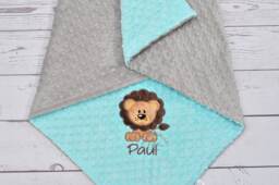 Personalized Baby Blanket-Personalized Lion Minky Baby Blanket Boy-Lion Boy Blanket-Girl Blanket-Zoo Animal Blanket-Personalized - thumbnail 1
