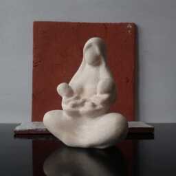 "Ceramic ""Mother With Babies" - thumbnail 2