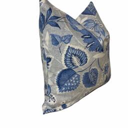 Thibaut Indienne Hazel Blue Anna French Collection Cushion Cover Pillow Double Sided - thumbnail 2