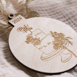 Christmas Bauble, Wedding Gifts For The Bride & Groom, To Be Pendant, Tree Baubles Gift Wedding, Family - thumbnail 3