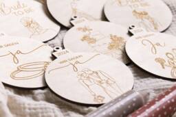 Christmas Bauble, Wedding Gifts For The Bride & Groom, To Be Pendant, Tree Baubles Gift Wedding, Family - thumbnail 1