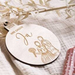Christmas Bauble, Wedding Gifts For The Bride & Groom, To Be Pendant, Tree Baubles Gift Wedding, Family - thumbnail 4