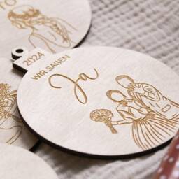 Christmas Bauble, Wedding Gifts For The Bride & Groom, To Be Pendant, Tree Baubles Gift Wedding, Family - thumbnail 2