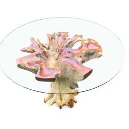 Lombok Round Dining Table With 150cm Glass Top - thumbnail 3