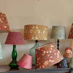 William Morris Strawberry Thief Linen Lampshade - thumbnail 4